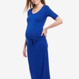 Motherhood maternity Ruched Maxi Dress